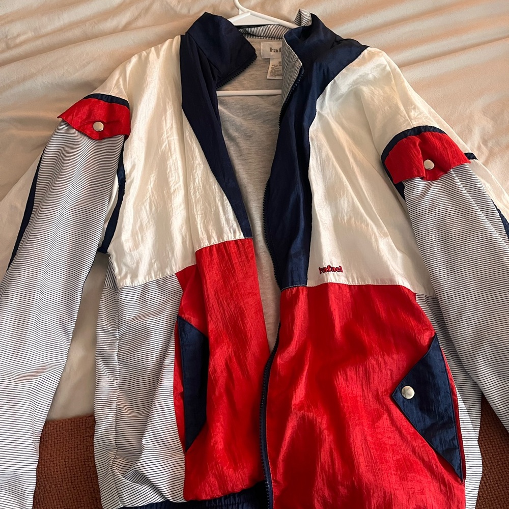 RAFAEL Striped Navy and White Jacket